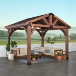 Arlington 12′ X 12′ Solid Wood Patio Gazebo