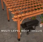 Beaumont 20 ft. x 12 ft. Light Brown Traditional Outdoor All Cedar Wood Patio Pergola Shade Structure with Electric - Image 3