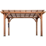Backyard Discovery 14′ X 10′ Somerville Pergola W/ Electric – Dark Walnut DIY