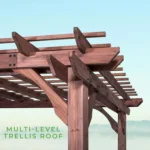 Backyard Discovery 14′ X 10′ Somerville Pergola W/ Electric – Dark Walnut DIY - Image 6