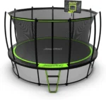 JumpFlex HERO 14 Backyard Outdoor Trampoline for Kids with Net & Ladder