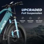 Aipas M2 Xterrain Electric Bike – Matte Black | All-Terrain E-Bike with Powerful Motor - Image 4