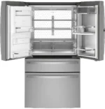 GE Profile 27.9 cu ft Smart Fingerprint Resistant French Door Refrigerator, Stainless Steel - Image 2