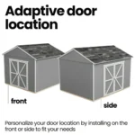 Astoria 12 ft. x 12 ft. Outdoor Wood Storage Shed - Image 7