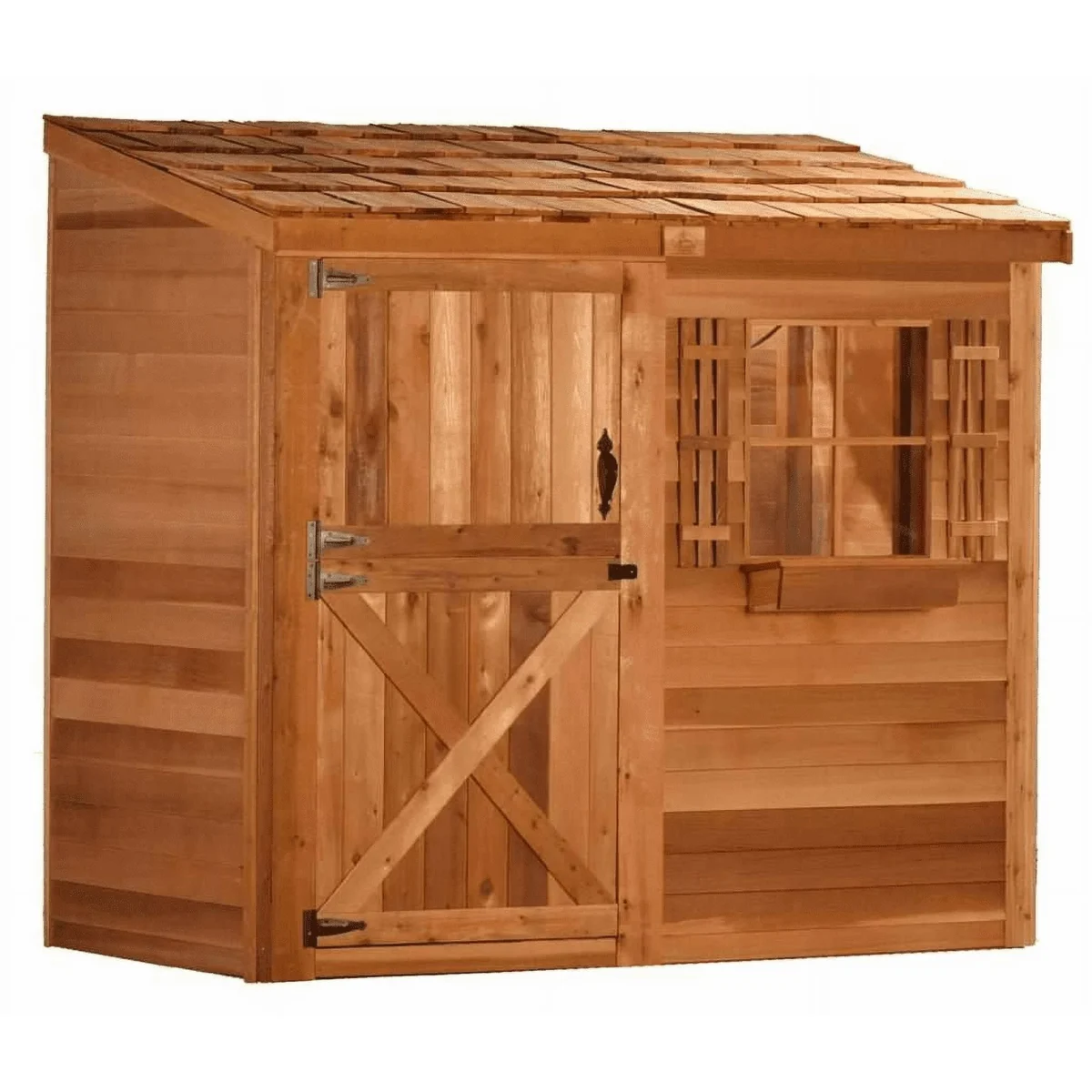 lid-product-236-image-1 Cedarshed Bayside 8×4 Lean To Storage Shed - Image 1