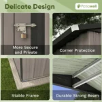 CRAFTSMAN 7-ft x 7-ft Resin Storage Shed (Floor Included) - Image 2