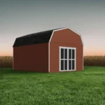 Hudson 12 ft. W x 16 ft. D Wood Storage Shed - Image 3