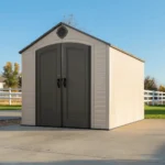 Lifetime 8 Ft. x 10 Ft. High-Density Polyethylene (Plastic) Outdoor Storage Shed with Steel-Reinforced Construction - Image 12