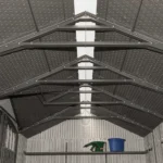 Lifetime 8′ x 17.5′ Outdoor Storage Shed Dual Entry, Tan - Image 3