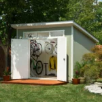 Olympia Do-it Yourself 10 ft. W x 7.5 ft. D Manufactured Wood Storage Shed - Image 3