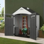 Suncast 7-ft x 4-ft Vista Resin Storage Shed (Floor Included) - Image 3