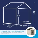 Suncast Tremont 547 cu. ft. Storage Shed BMS8100 - Image 9