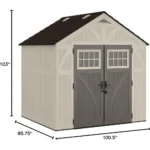 Suncast Tremont 8 ft. W x 7 ft. D Resin Storage Shed BMS8700 - Image 3
