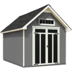 Tribeca 10 ft. W x 12 ft. D Wood Storage Shed With Floor