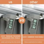 Veikous 8 ft. x 12 ft. Outdoor Storage Shed with Lockable Door and Vents - Image 4