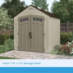 Vista 7 ft. W x 7 ft. D Plastic Shed - Image 3