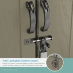 Vista 7 ft. W x 7 ft. D Plastic Shed - Image 2