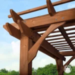 Backyard Discovery 12′ x 10′ Cedar Pergola - Image 5