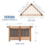 Backyard Discovery Verona Cedar Cabana Pergola - Image 2