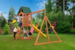 Creative Cedar Designs Cedar Cottage Wooden Swing Set - Image 5