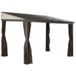 Sojag 500-9165470 10 x 12 ft. Portland No. 53 Wall Gazebo Steel Roof - Image 2