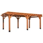 Backyard Discovery 20′ x 12′ Beaumont Pergola – Premium Cedar Wood, Sturdy & Elegant Design