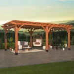 Backyard Discovery 20′ x 12′ Beaumont Pergola – Premium Cedar Wood, Sturdy & Elegant Design - Image 2