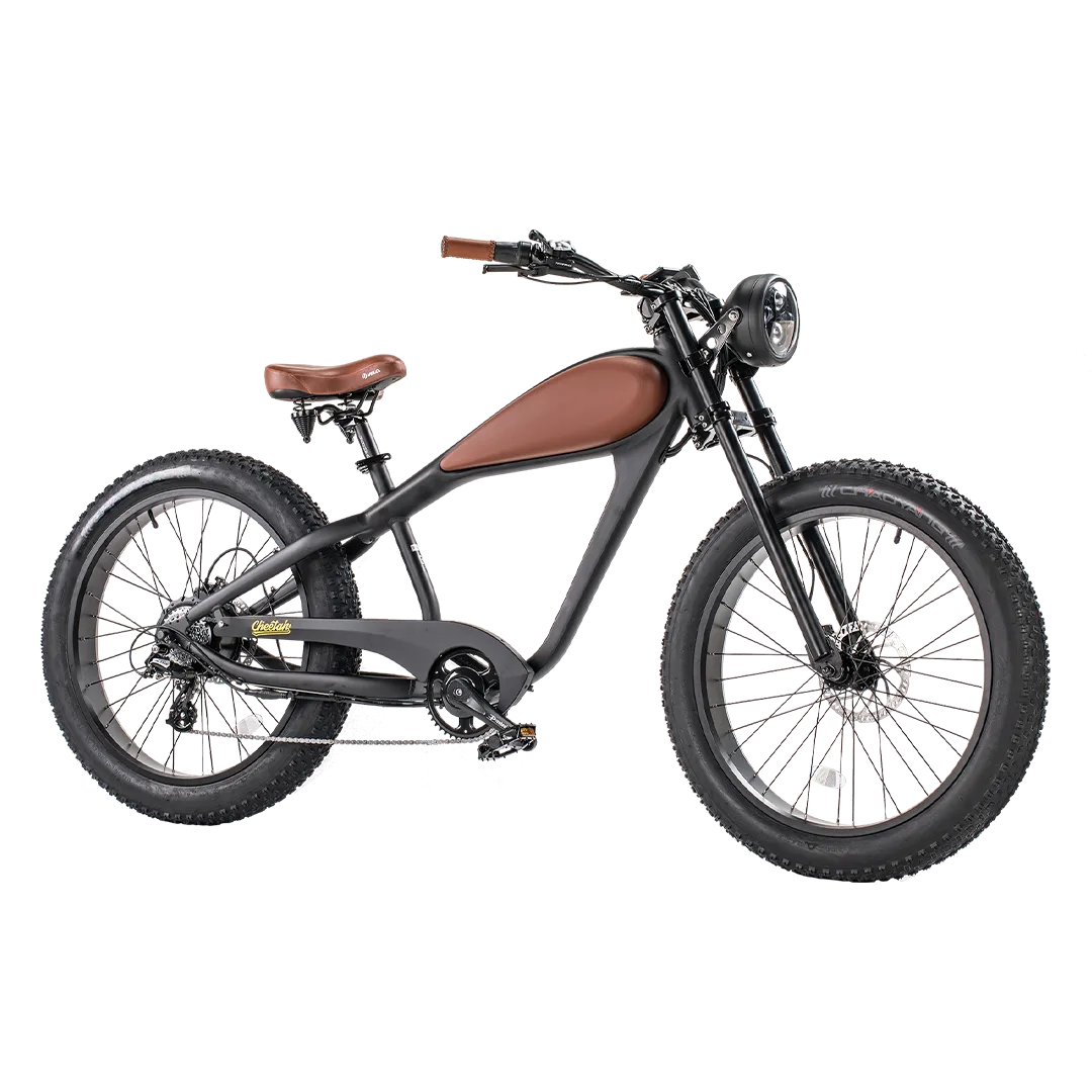 lid-product-329-image-1.png Revi Bikes Cheetah 48V 750W Hub Motor Fat Tire Electric Cruiser Bike - Image 1