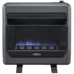 Bluegrass Living Natural Gas Vent Free Blue Flame Gas Space Heater With Blower and Base Feet – 30,000 BTU, T-Stat Control – Model# B30TNB-BB