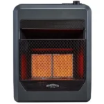 Bluegrass Living Natural Gas Vent Free Infrared Gas Space Heater With Blower and Base Feet – 20,000 BTU, T-Stat Control – Model# B20TNIR-BB - Image 3