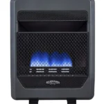 Bluegrass Living Propane Gas Vent Free Blue Flame Gas Space Heater With Blower and Base Feet – 20,000 BTU, T-Stat Control – Model# B20TPB-BB