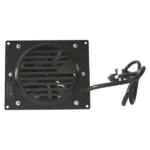 Fan Blower for MU Style Mini Hearth Gas Space Heaters – Black Finish – Model# 20UB100B-01