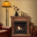Duluth Forge Dual Fuel Ventless Gas Fireplace With Mantel – 32,000 BTU, T-Stat Control, Toasted Almond Finish – Model# DFS-400T-2TA - Image 2
