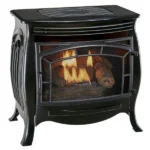 Duluth Forge Dual Fuel Ventless Gas Stove – 26,000 BTU, Remote Control, Gloss Black Finish – Model# FDSR25-GF