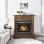 Duluth Forge Full Size Dual Fuel Ventless Gas Fireplace With Mantel – 32,000 BTU, Remote Control, Walnut Finish – Model# FDI32R-M-WN - Image 10