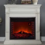Duluth Forge Full Size Electric Fireplace – Remote Control, Antique White Finish – Model# EL1350-2-AW - Image 3