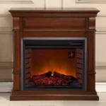 Duluth Forge Full Size Electric Fireplace – Remote Control, Apple Spice Finish – Model# EL1350-4-AS - Image 3