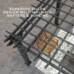 14×10 Stratford Traditional Steel Pergola With Sail Shade Soft Canopy - Image 12