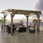 14×10 Somerville Pergola – Barnwood Stain