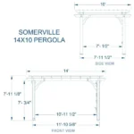14×10 Somerville Pergola – Barnwood Stain - Image 4