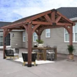 Arlington 12′ X 12′ Solid Wood Patio Gazebo - Image 2