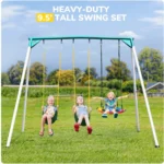 9.5′ Heavy-Duty Outdoor Porch Swing Set - Image 2