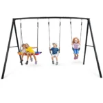 Klo Kick Metal Swing Set with 3 Swings