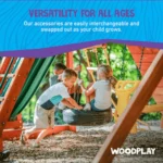 Woodplay Tiger Tower Combo A – Premium Wooden Swing Set for Endless Backyard Fun - Image 2