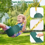 660lbs Heavy Duty Swing Set With 1 Platform Swing, 2 Belt Swings - Image 4