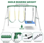 660lbs Heavy Duty Swing Set With 1 Platform Swing, 2 Belt Swings - Image 5