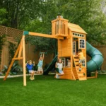 KidKraft Ridgemoor Perch Swing Set – Endless Outdoor Fun for Kids - Image 3