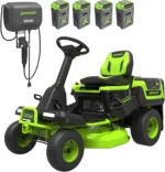 Greenworks 60V 30” CrossoverT Riding Lawn Tractor with 8.0 Ah - Image 2