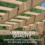 Yardistry 10 x 22 Meridian Pergola - Image 6