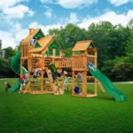 Gorilla Playsets Treasure Trove II Treehouse Wooden Swing Set - Image 2